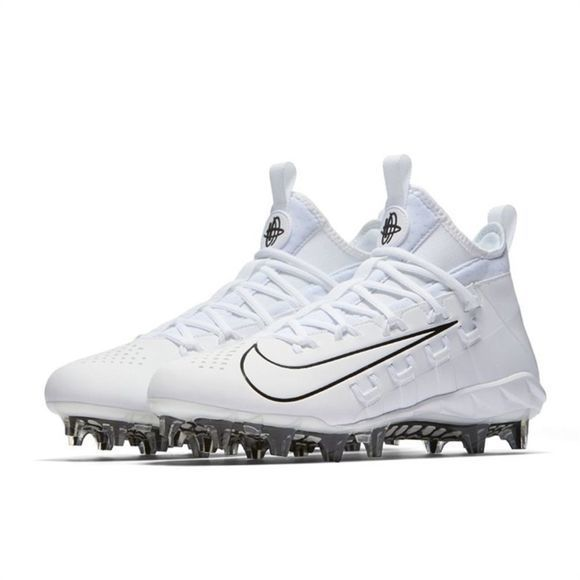 New Nike Huarache‎ 6 Elite Men's Lacrosse Cleats - White - Picture 1 of 6